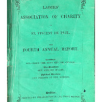 Fourth Annual Report of the Ladies’ Association of Charity of St. Vincent de Paul (1855)
