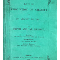 Fifth Annual Report of the Ladies’ Association of Charity of St. Vincent de Paul (1856)