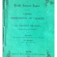 Ninth Annual Report of the Ladies’ Association of Charity of St. Vincent de Paul (1860)