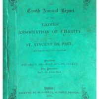 Tenth Annual Report of the Ladies’ Association of Charity of St. Vincent de Paul (1861)