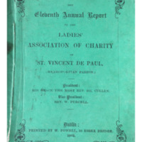Eleventh Annual Report of the Ladies’ Association of Charity of St. Vincent de Paul (1862)