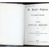 First Annual Report of St. Brigid&#039;s Orphanage (1857)