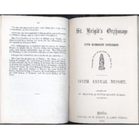 Sixth Annual Report of St. Brigid&#039;s Orphanage (1862)